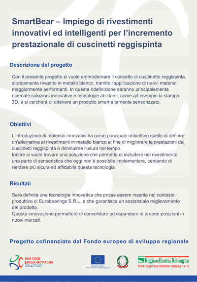 Eurobearings Smartbear Project - Innovation and Industrial Digitalization Initiative