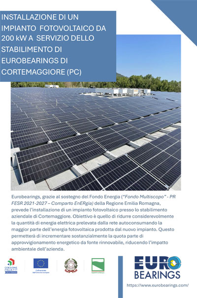Installation de système photovoltaïque industriel Eurobearings - Énergie renouvelable solaire